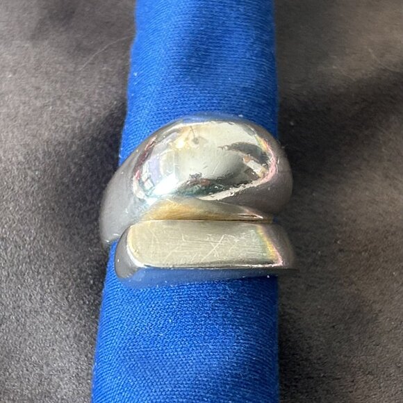 Silpada Sterling Silver Dual Metal Wrap Ring R1869 - Size 9 - Picture 1 of 5